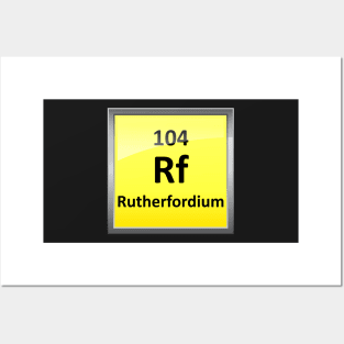 Rutherfordium Periodic Table Element Symbol Posters and Art